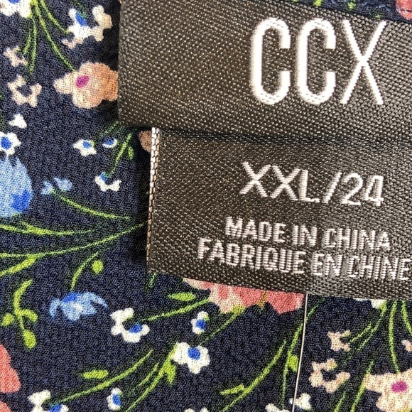 City Chic CCX NWT Meadow Floral Print Blouse Top XXL Dainty Feminine Romantic - Picture 6 of 16